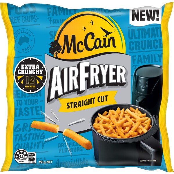 McCain Airfryer Chips Straight Cut 750g