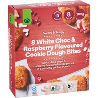 Woolworths White Choc & Raspberry Flavoured Cookie Dough Bites