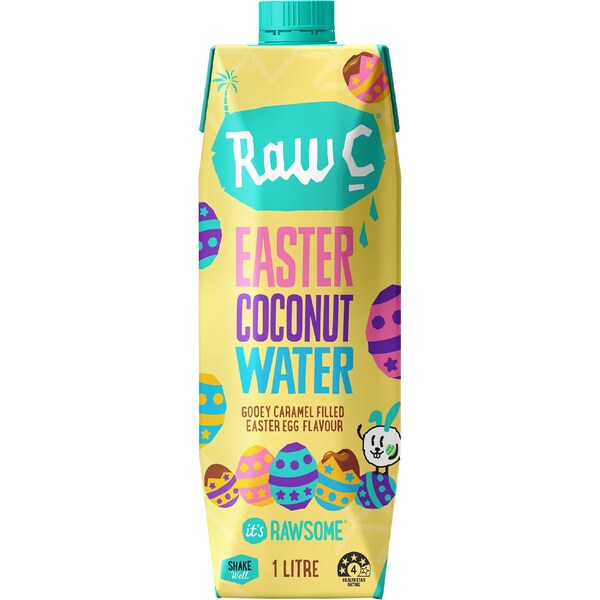 Raw C Easter Caramel Coconut Water 1L