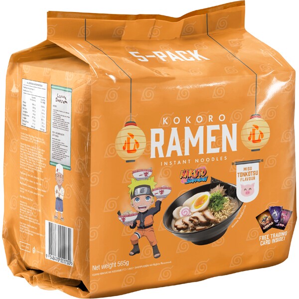 Kokoro Ramen Instant Noodles Miso Tonkotsu 5 pack