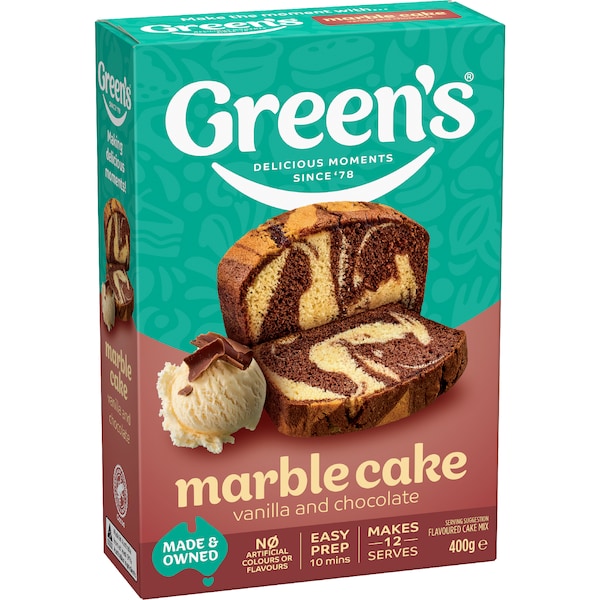 Green's Marble Cake Mix Vanilla & Chocolate 400g