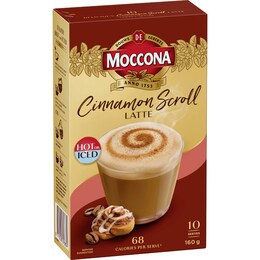 Moccona Coffee Sachets Cinnamon Scroll Latte 10 pack – Woolworths