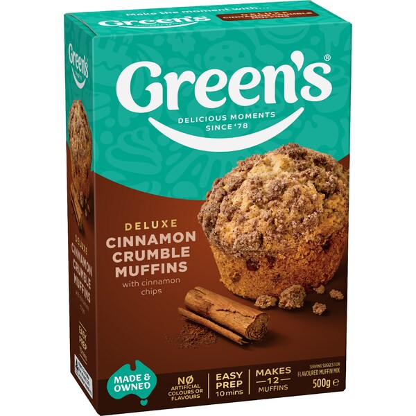 Green's Muffin Mix Cinnamon Crumble 500g