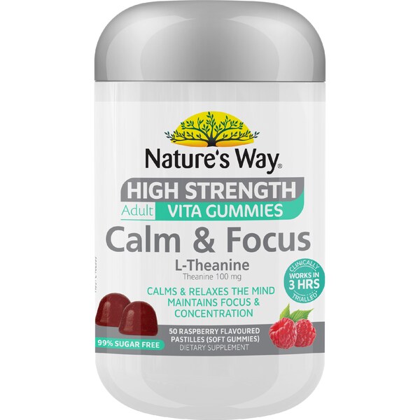 Nature's Way High Strength Vita Gummies Calm & Focus L-Theanine 50 pack
