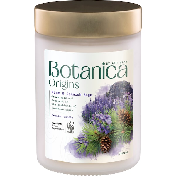 Botanica Origins Scented Candle Pine & Spanish Sage 250g