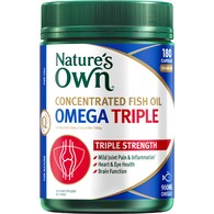 Nature's Own Concentrated Fish Oil Capsules Omega Triple