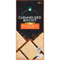Woolworths Belgian White Chocolate White Chocolate Block
