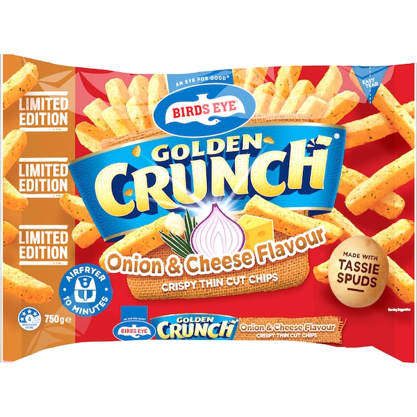 Birds Eye Golden Crunch Onion & Cheese Chips 750g