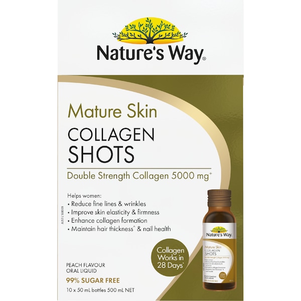 Nature's Way Mature Skin Collagen Liquid Shots 50mL x 10 pack