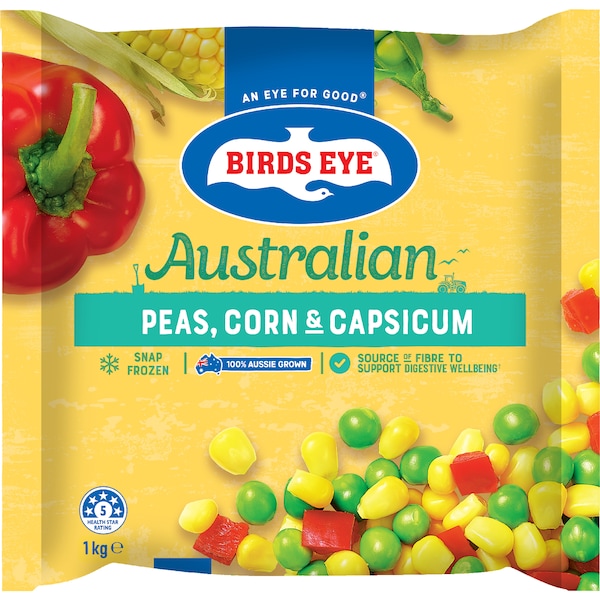 Birds Eye Australian Peas Corn & Capsicum 1kg