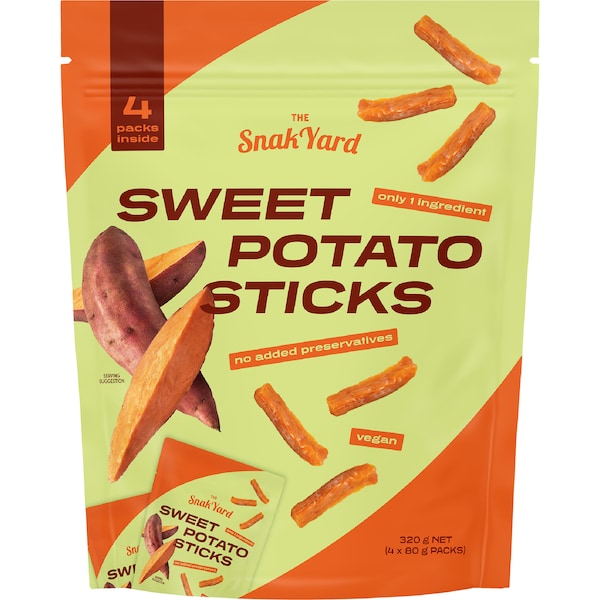 The SnakYard Sweet Potato Sticks 80g x 4 pack