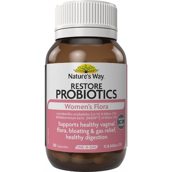 Nature's Way Restore Probiotics Women's Flora Capsules 30 pack