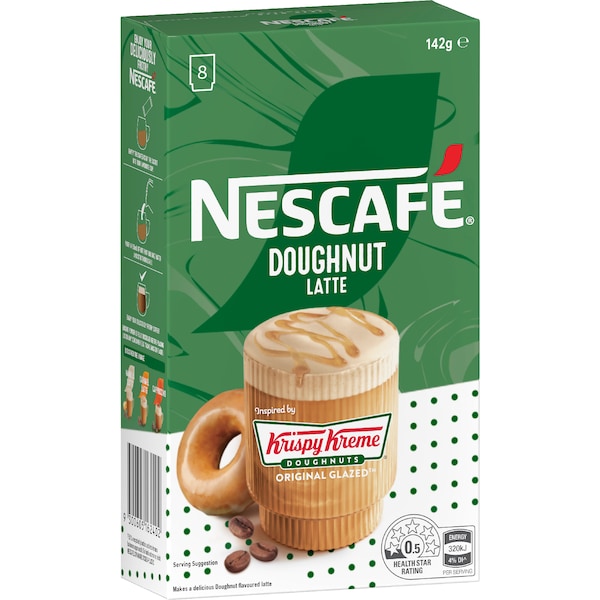 Nescafe Krispy Kreme Doughnut Latte Sachets 8 pack