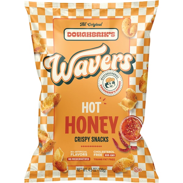 Doughbrik's Wavers Crispy Snacks Hot Honey 126g