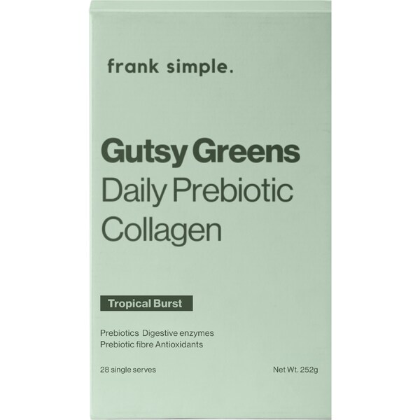 frank simple. Gutsy Greens Daily Prebiotic Collagen 28 pack