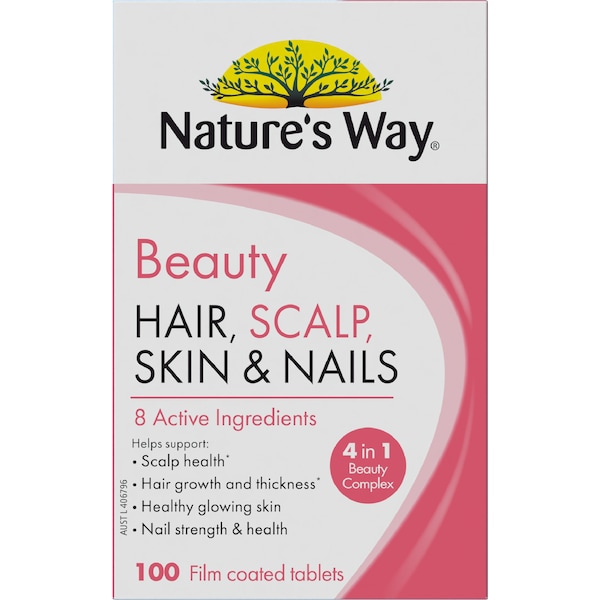 Nature's Way Beauty Hair Scalp Skin & Nail Tablets 100 pack