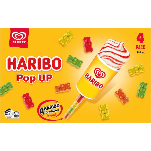 Streets Haribo Pop Up Ice Cream Sticks 4 pack