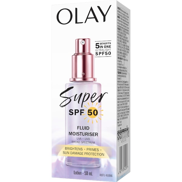 Olay SPF50 Super Fluid Moisturiser 50mL