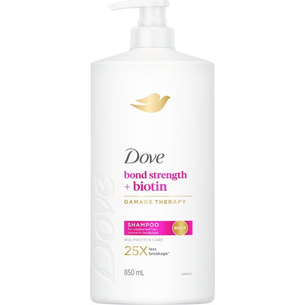 Dove Damage Therapy Bond Strength + Biotin Shampoo 850mL