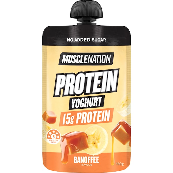 Muscle Nation Protein Yoghurt Pouch Banoffee 150g