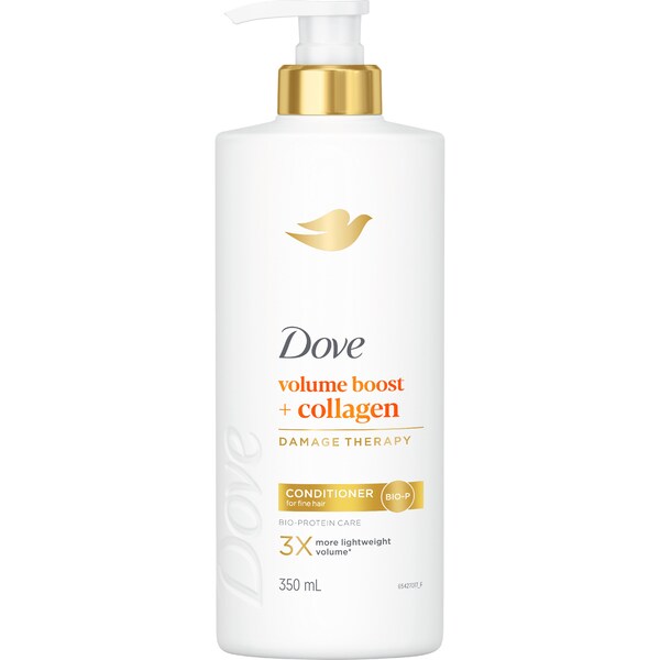 Dove Damage Therapy Volume Boost + Collagen Conditioner 350mL