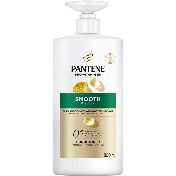 Pantene Smooth & Sleek Conditioner 800mL