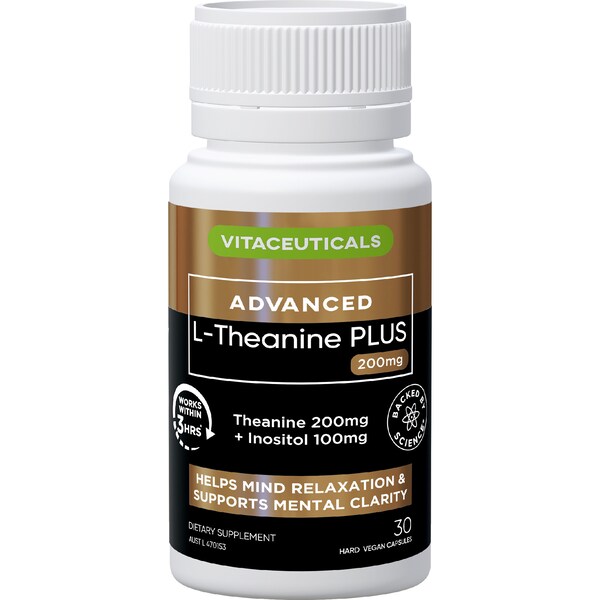 Vitaceuticals Advanced L-Theanine Plus Capsules 30 pack