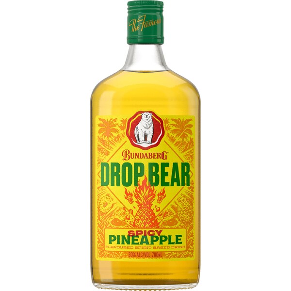 Bundaberg Drop Bear Spicy Pineapple Bottle 700mL