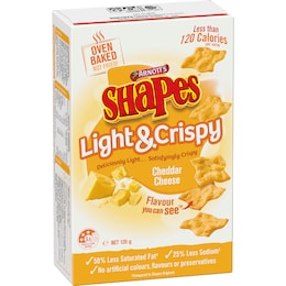Arnott's Arnott's Shapes Light & Crispy Cheddar Cheese Crackers 120g
