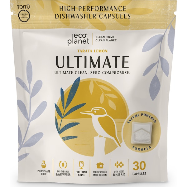 Eco Planet Ultimate Dishwasher Capsules Lemon 30 pack