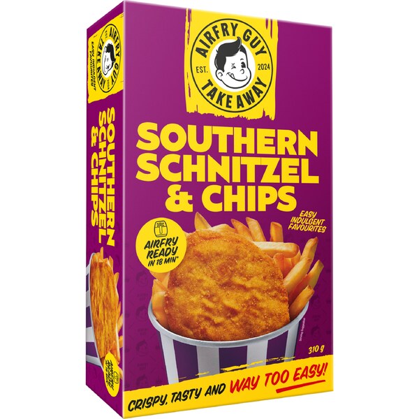 Airfry Guy Southern Schnitzel & Chips 310g