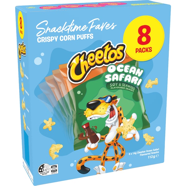 Cheetos Ocean Safari Crispy Corn Puffs 8 pack
