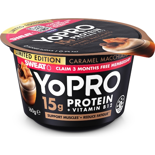 YoPRO Protein Yoghurt Pot Caramel Macchiato 160g
