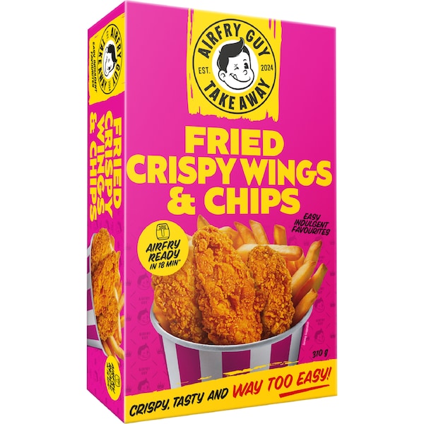 Airfry Guy Fried Crispy Wings & Chips 310g