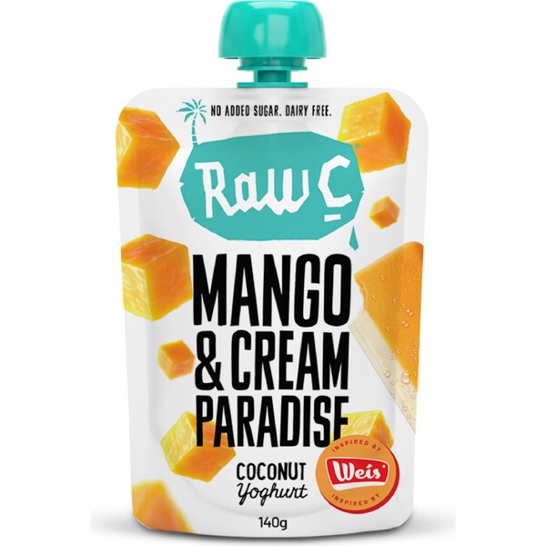 Raw C Coconut Yoghurt Weis Inspired Mango & Cream Paradise 140g