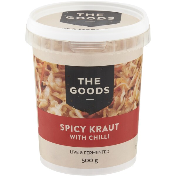 The Goods Living & Fermented Spicy Sauerkraut 500g