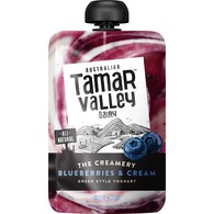 Tamar Valley The Creamery Yoghurt Pouch Blueberries & Cream