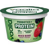 Vaalia Probiotics + Protein Yoghurt Pot Mixed Berry
