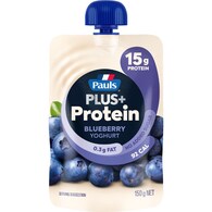 Pauls Plus Protein Yoghurt Pouch Blueberry