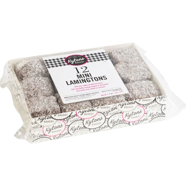 Kytons Bakery Mini Lamingtons 12 pack