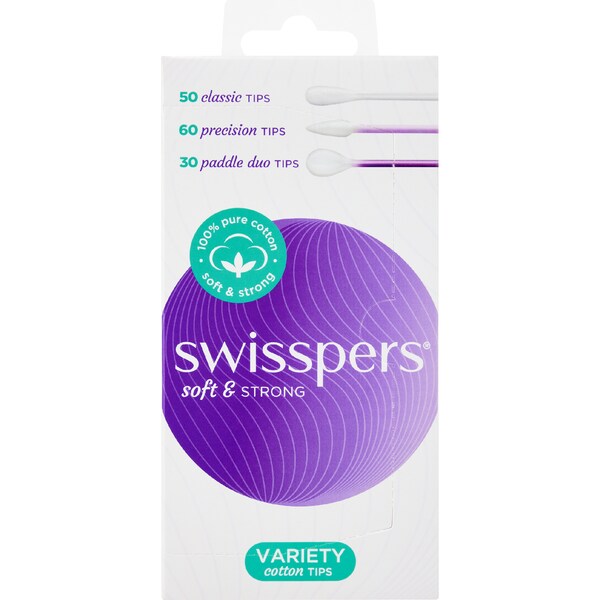 Swisspers Variety Cotton Tips 140 pack