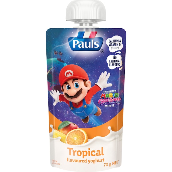 Pauls Kids Yoghurt Pouch Tropical Flavour 70g