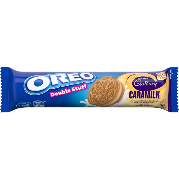Oreo Double Stuff Cadbury Caramilk Cookies 136g
