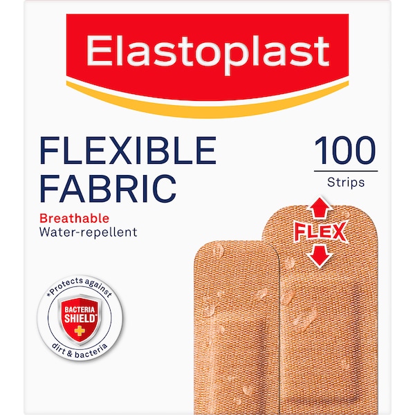 Elastoplast Flexible Fabric Strips Assorted 100 pack