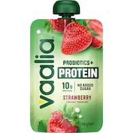 Vaalia Probiotics + Protein Yoghurt Pouch Strawberry