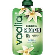 Vaalia Probiotics + Protein Yoghurt Pouch Vanilla