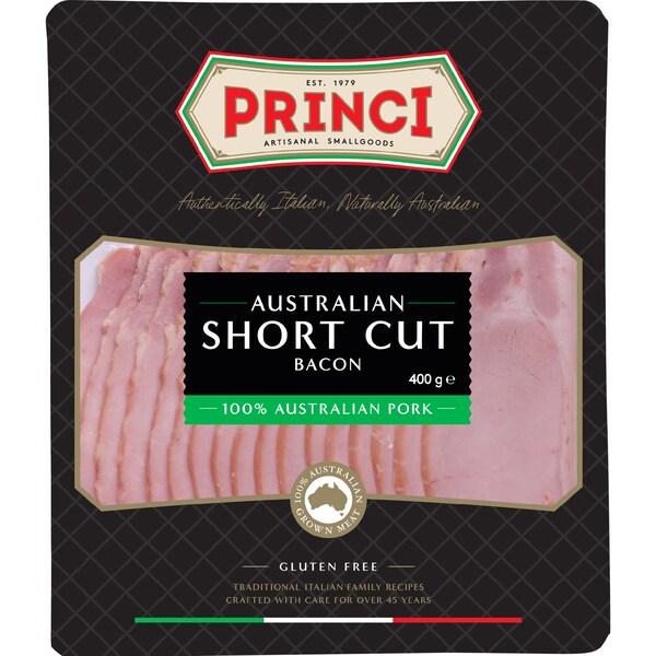 Princi Australian Short Cut Bacon 400g