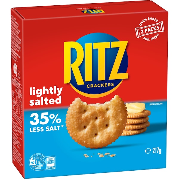 Ritz Lightly Salted Crackers 217g