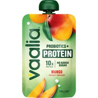 Vaalia Probiotics + Protein Yoghurt Pouch Mango