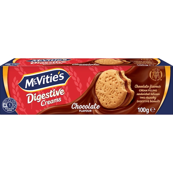 McVitie's Digestive Cream Biscuits Chocolate 100g